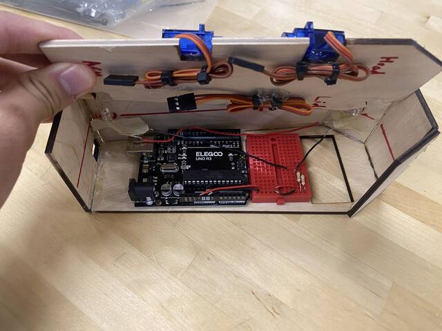 Unpainted internal wiring