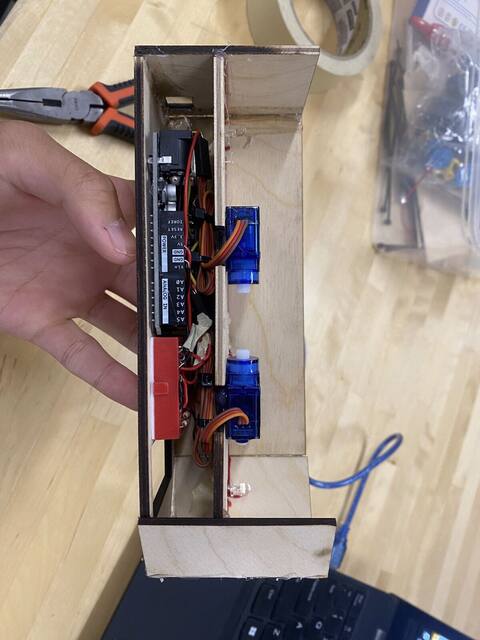 Unpainted servo layout
