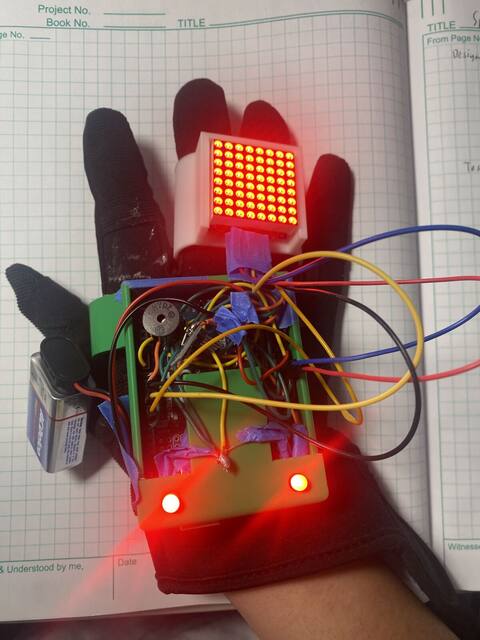 Powered electronics closeup