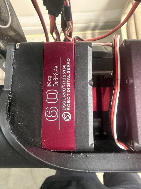 Torso servo closeup