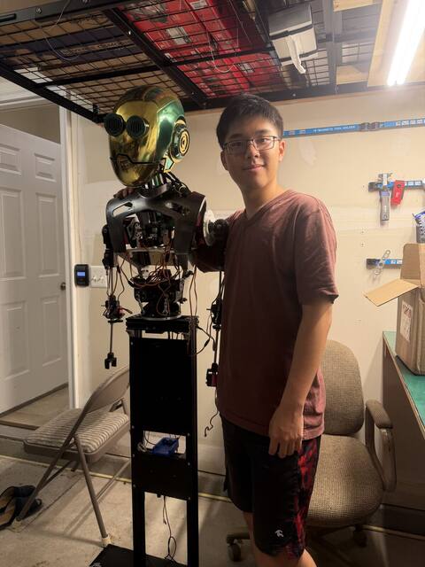 Person with robot side